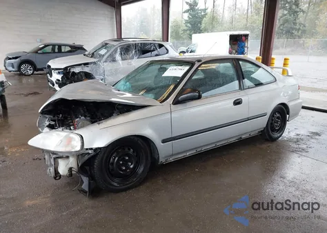 1999 Honda Civic Dx из США, поврежденный, VIN 1HGEJ6120XL040143
